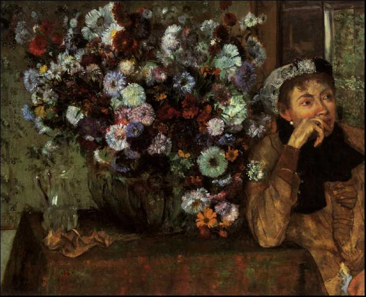  Madame Valpincon with Chrysanthemums